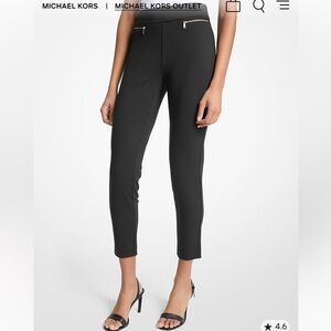 Michael Kors NWT. Sleek Black Cropped Pants XL